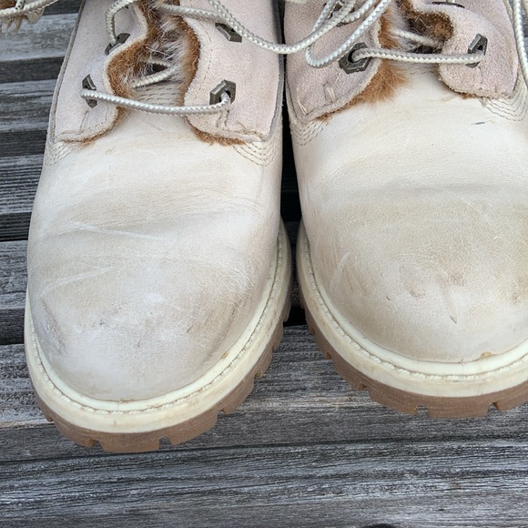 Timberland Faux Fur Fold Down Boots Size 7 - Picture 6 of 10